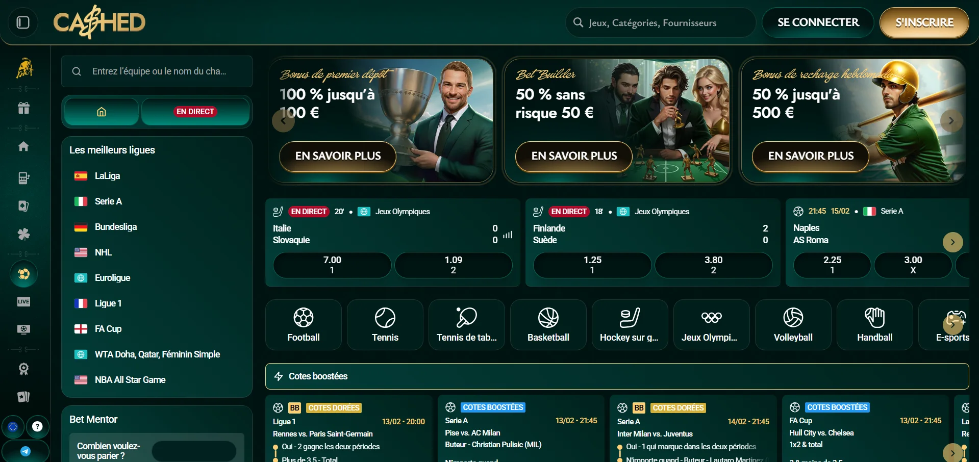 Cashed casino pari